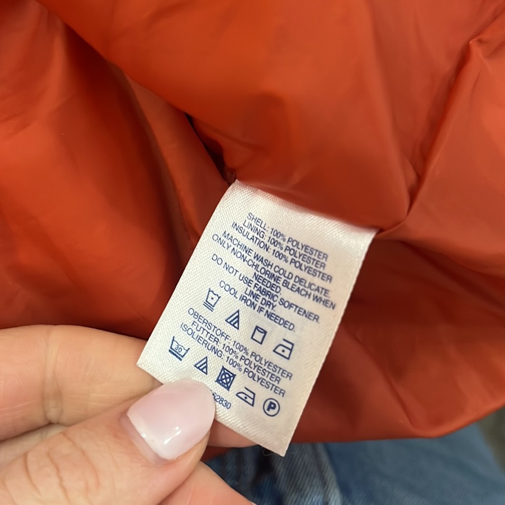 Lands' End Women's Quilted Jacket - Burnt Orange - Size XL - Picture 13 of 13